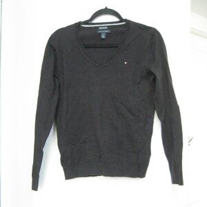 Tommy Hilfiger V neck pima cotton blend sweater